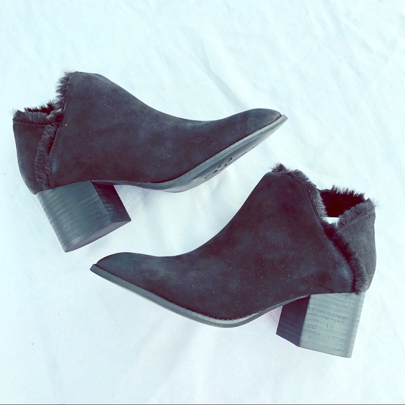 Seychelles BLK Preview Suede Lined Ankle Boots 7.5 - Picture 6 of 9